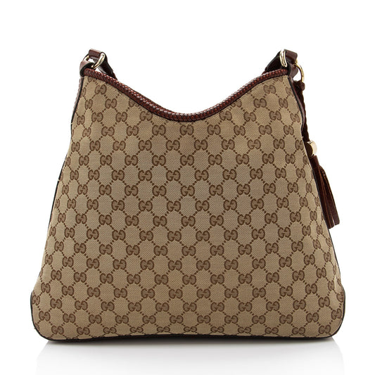 Gucci GG Canvas Marrakech Medium Hobo (SHF-IGUAKI)