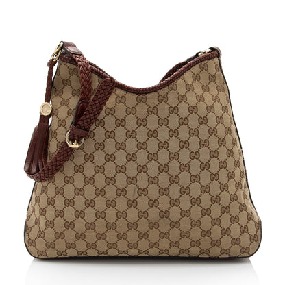 Gucci GG Canvas Marrakech Medium Hobo (SHF-IGUAKI)