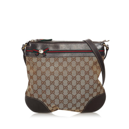 Gucci GG Canvas Mayfair Crossbody Bag (SHG-32741)