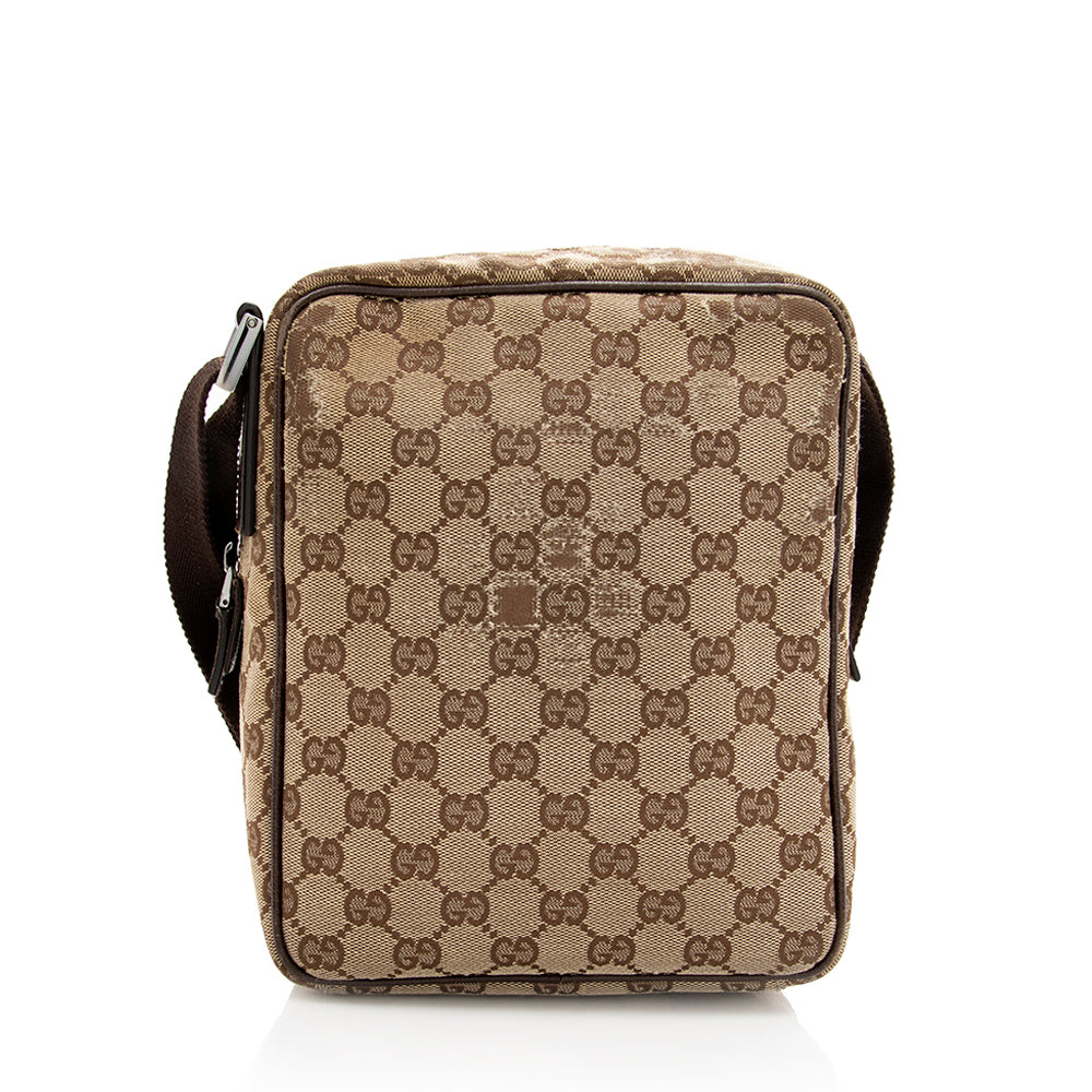 Gucci GG Canvas Messenger Bag - FINAL SALE (SHF-19190)