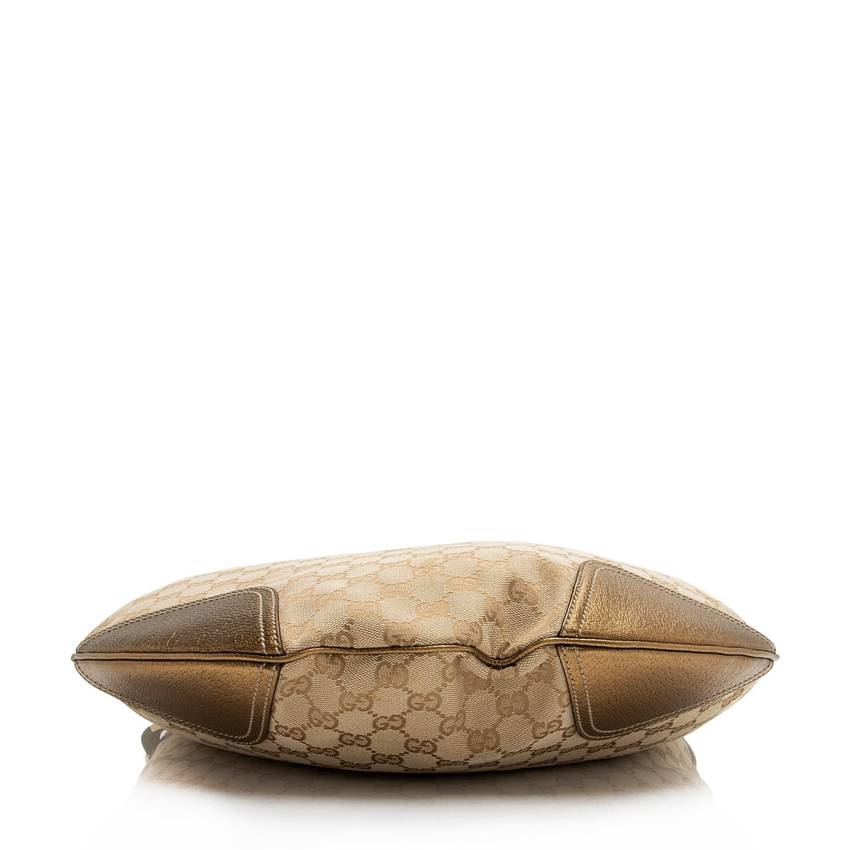 Gucci GG Canvas Metallic Leather Princy Large Hobo (SHF-23778)
