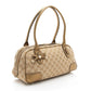 Gucci GG Canvas Metallic Leather Princy Medium Boston Bag (SHF-af8xb3)