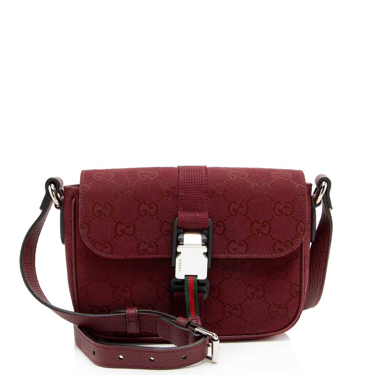 Gucci GG Canvas Web Buckle Mini Crossbody