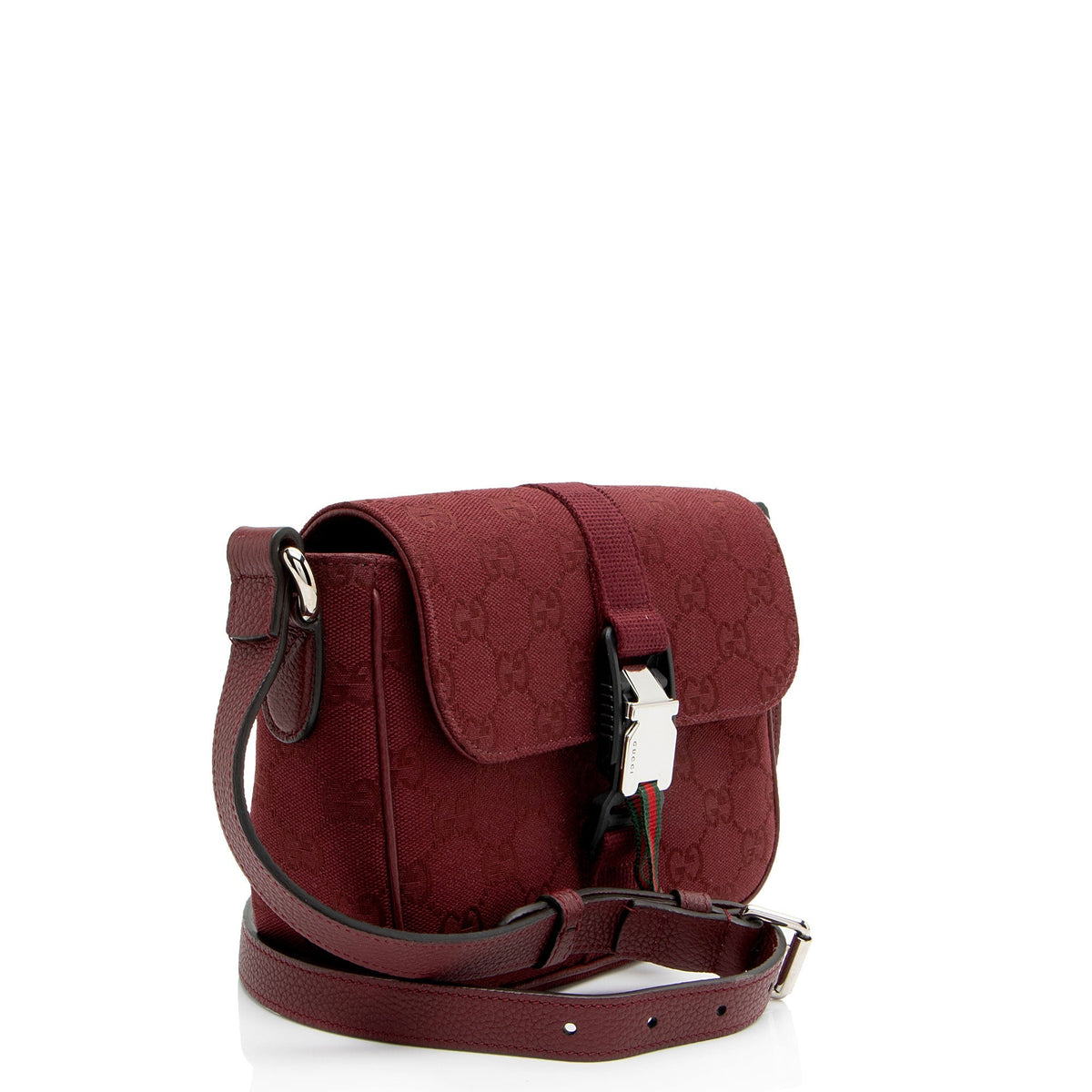 Gucci GG Canvas Web Buckle Mini Crossbody