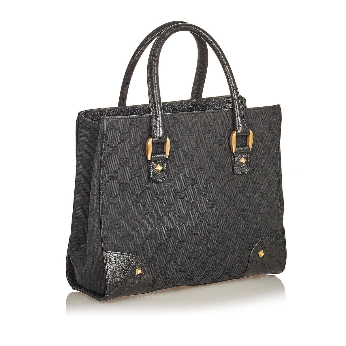 Gucci GG Canvas Nailhead Handbag (SHG-25921)