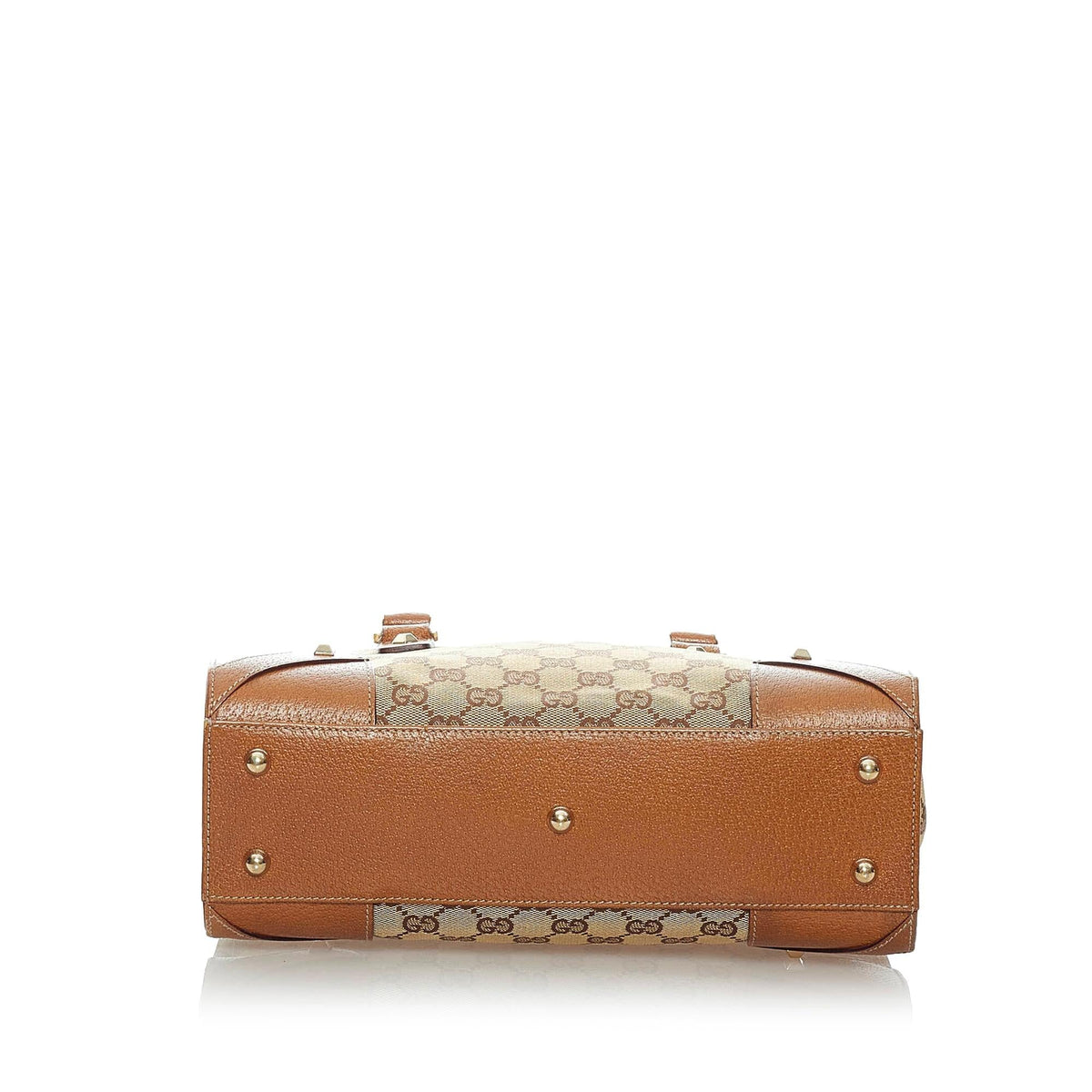 Gucci GG Canvas Nailhead Handbag (SHG-32388)