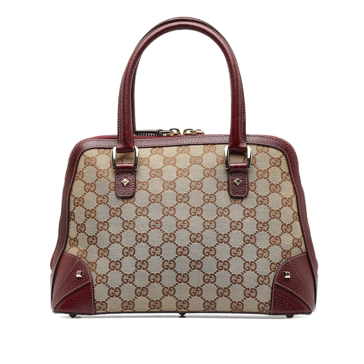 Gucci GG Canvas Nailhead Handbag (SHG-CKf7Dk)