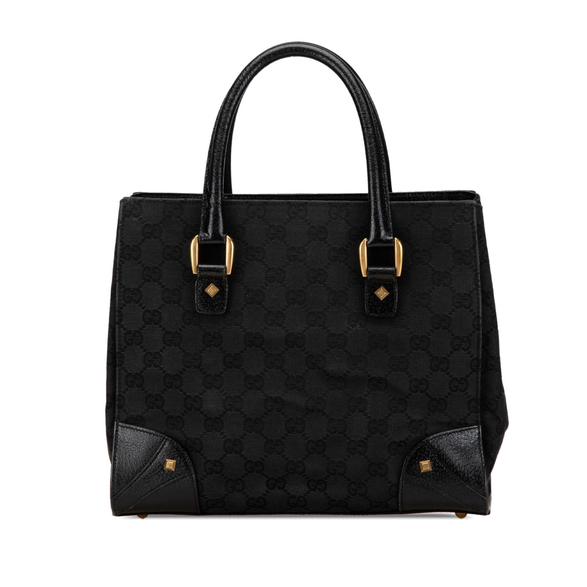 Gucci GG Canvas Nailhead Handbag (SHG-G7fCTF)