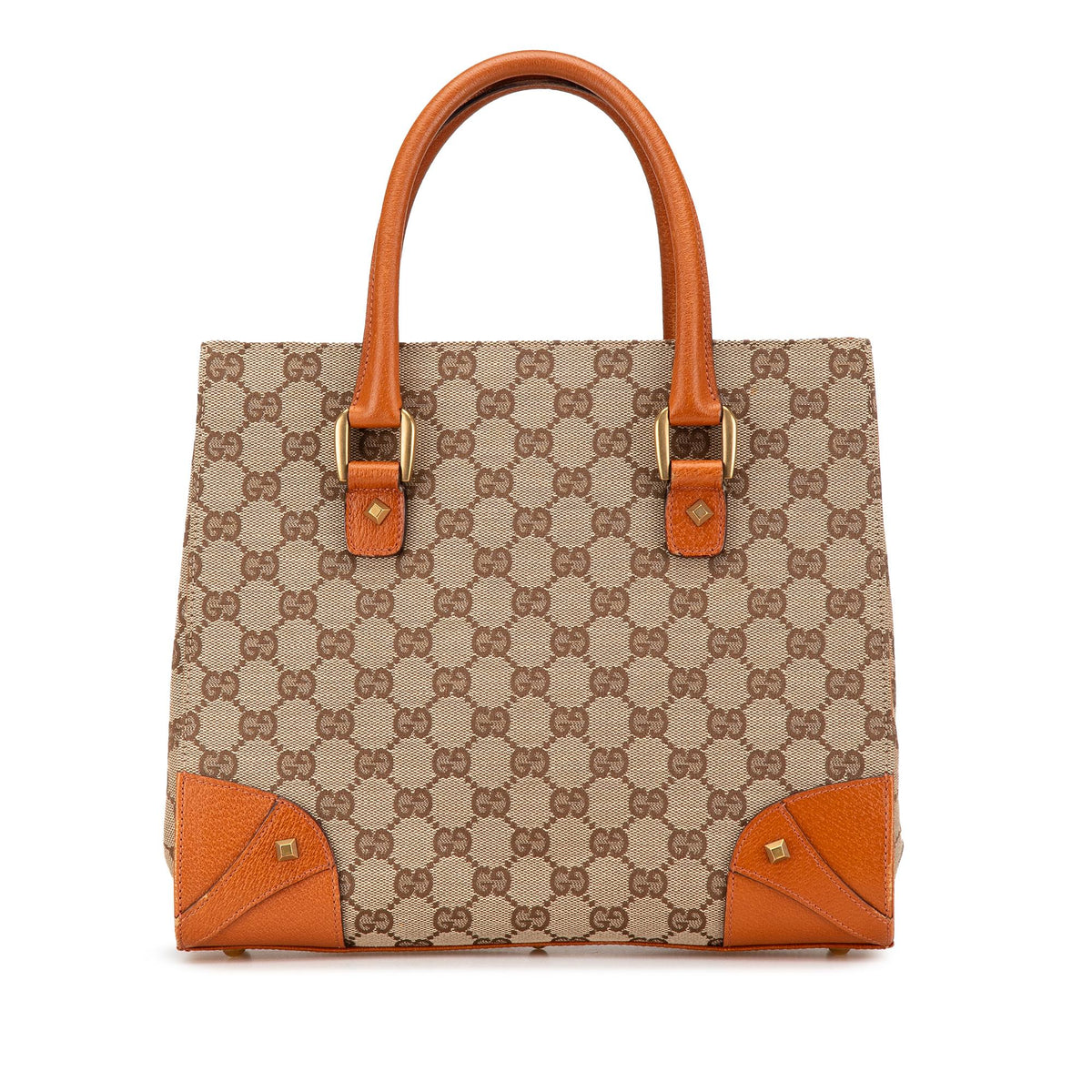 Gucci GG Canvas Nailhead Handbag