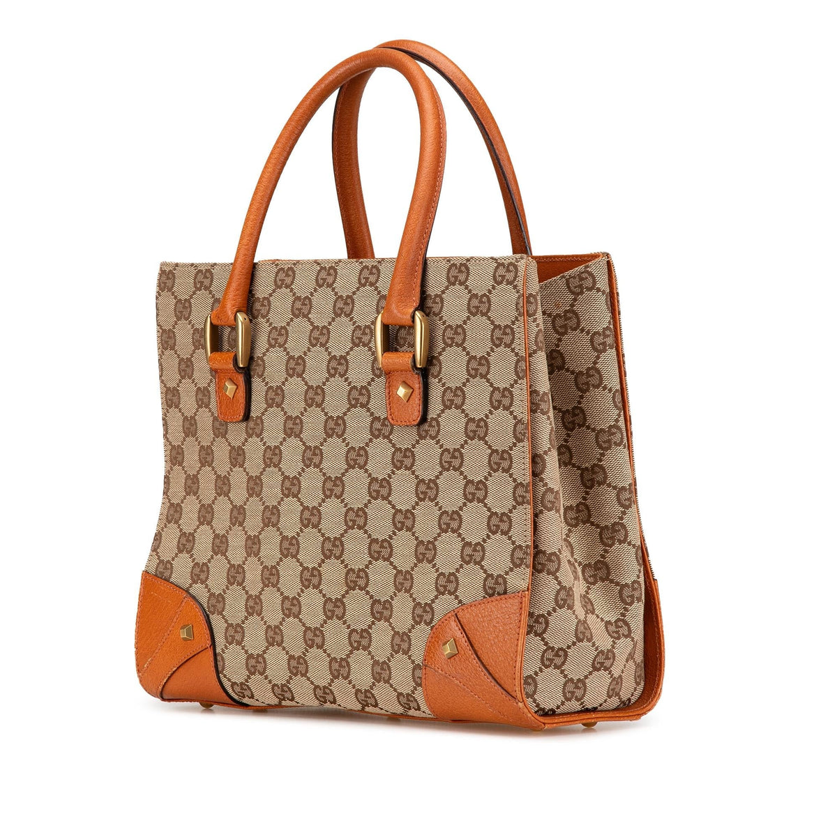 Gucci GG Canvas Nailhead Handbag