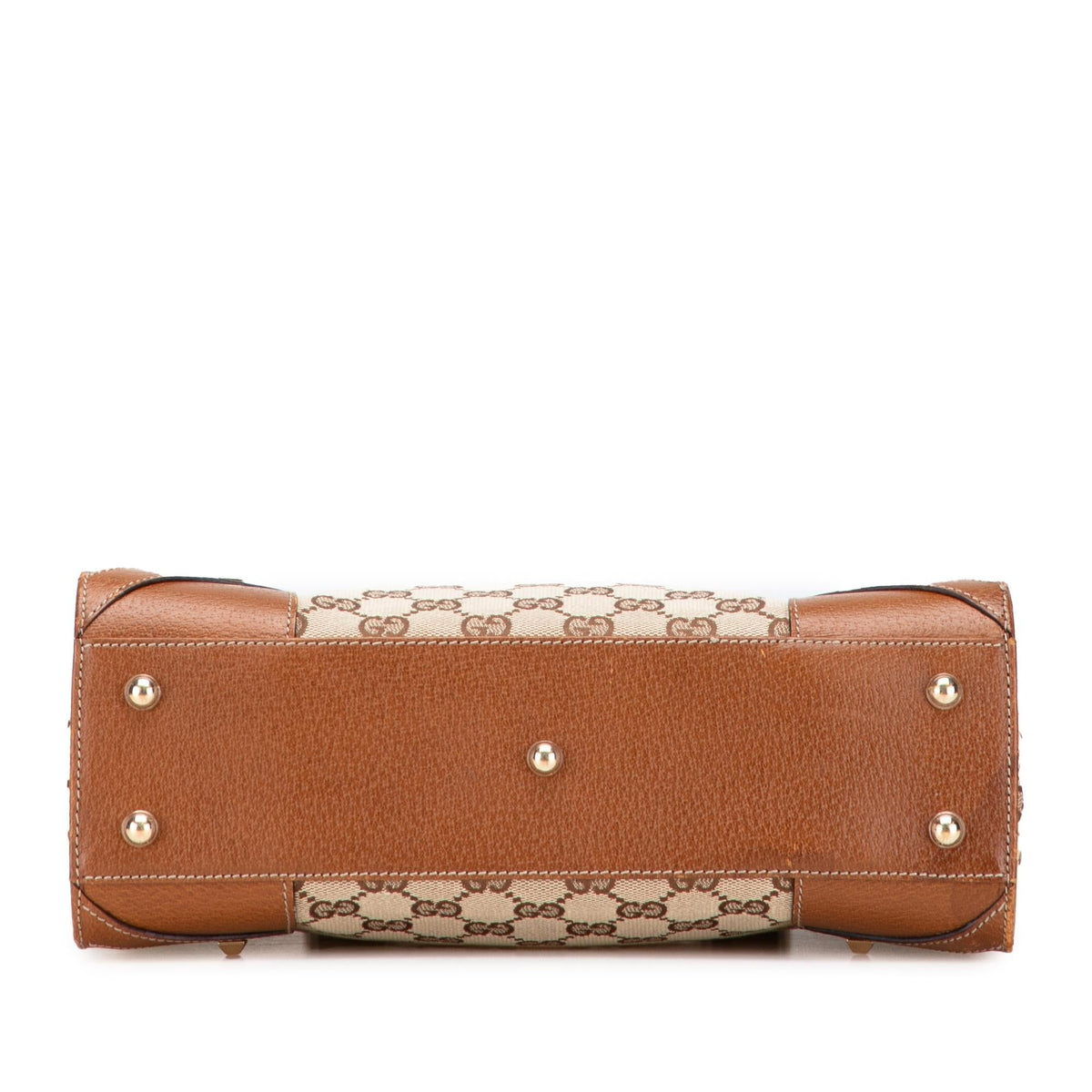 Gucci GG Canvas Nailhead Handbag