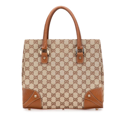 Gucci GG Canvas Nailhead Handbag