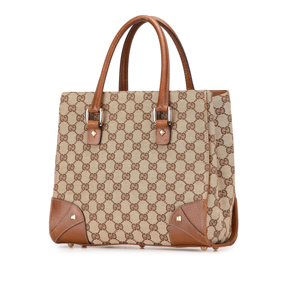 Gucci GG Canvas Nailhead Handbag