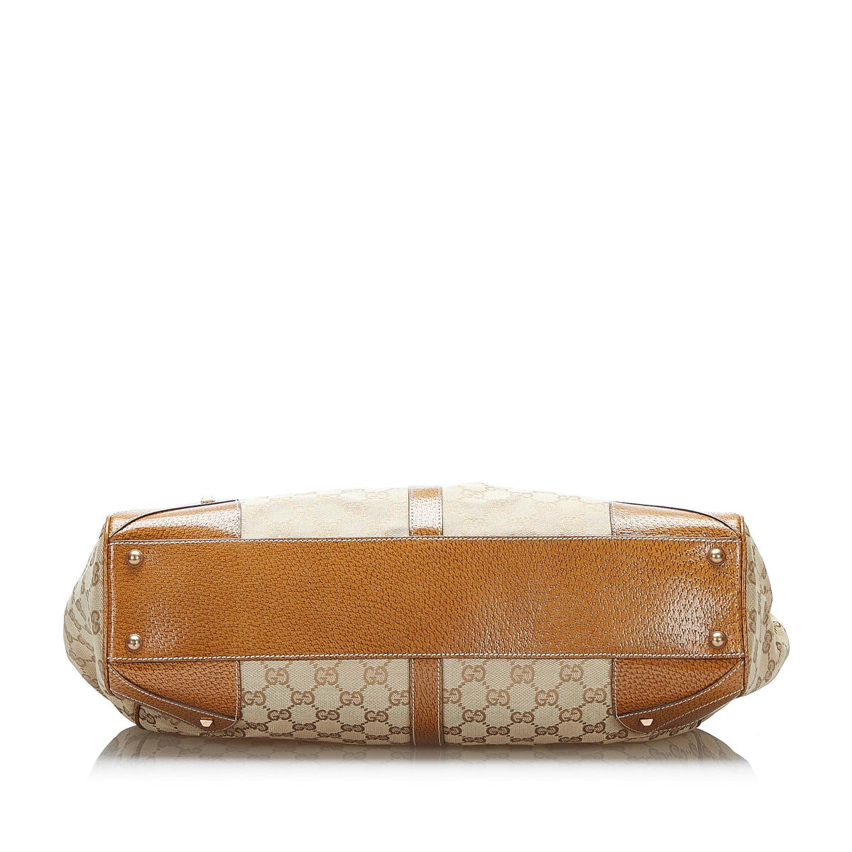 Gucci GG Canvas Nailhead Jackie Bardot (SHG-Lt4rqL)