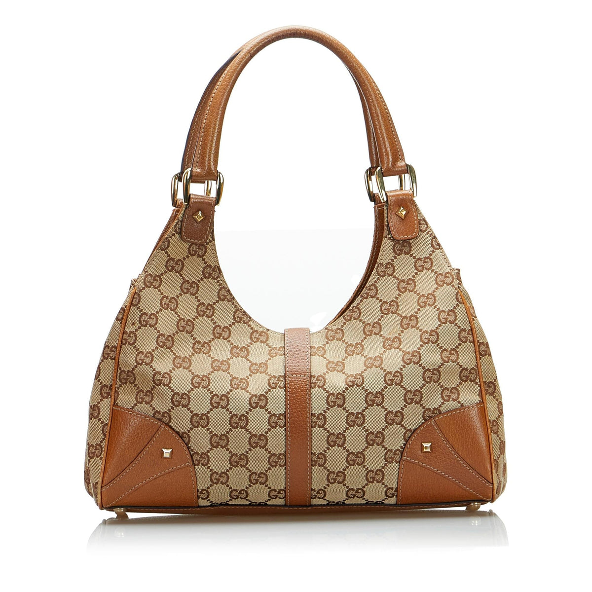 Gucci GG Canvas Nailhead Jackie Bardot (SHG-z8pNuY)