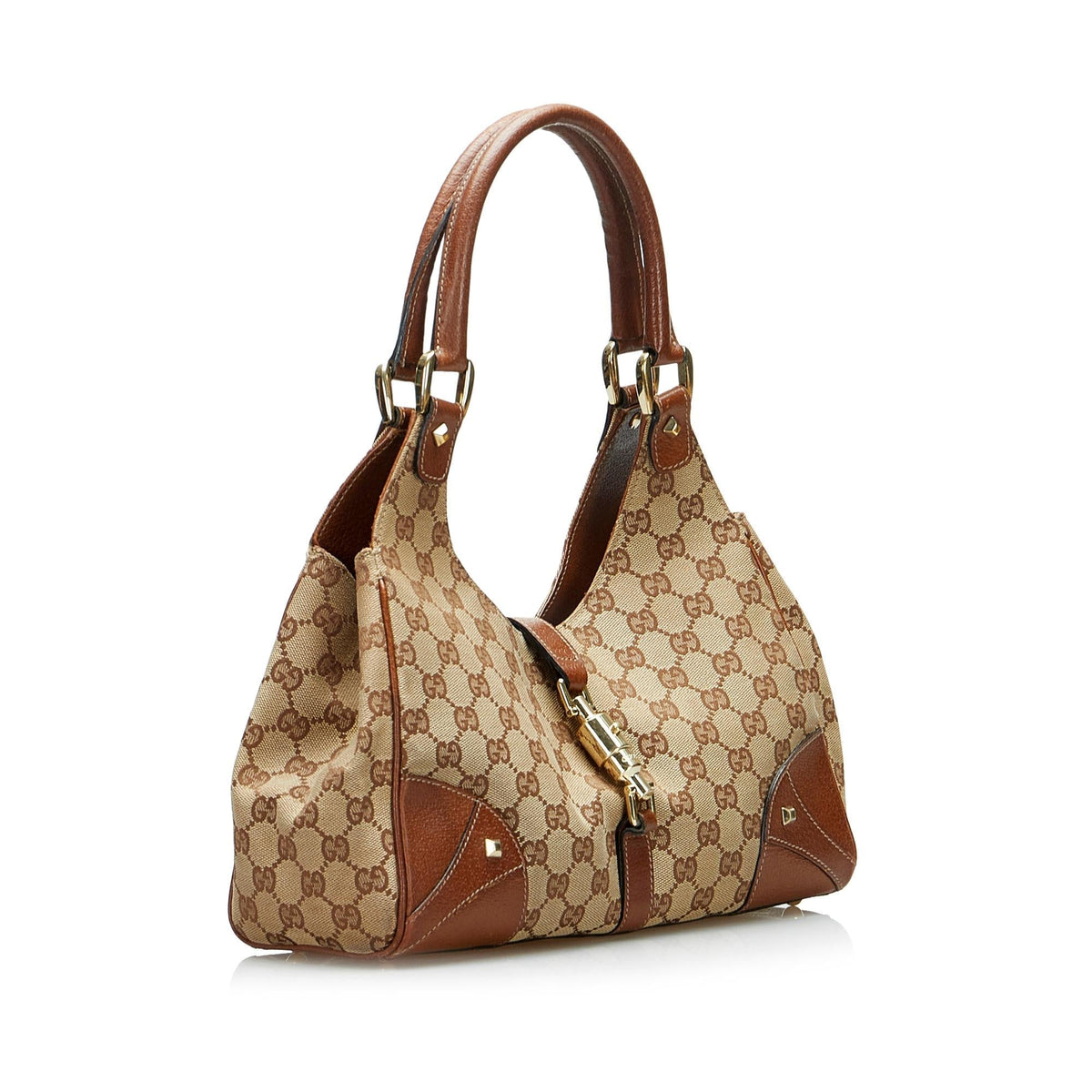 Gucci GG Canvas Nailhead Jackie O (SHG-m5gHWZ)