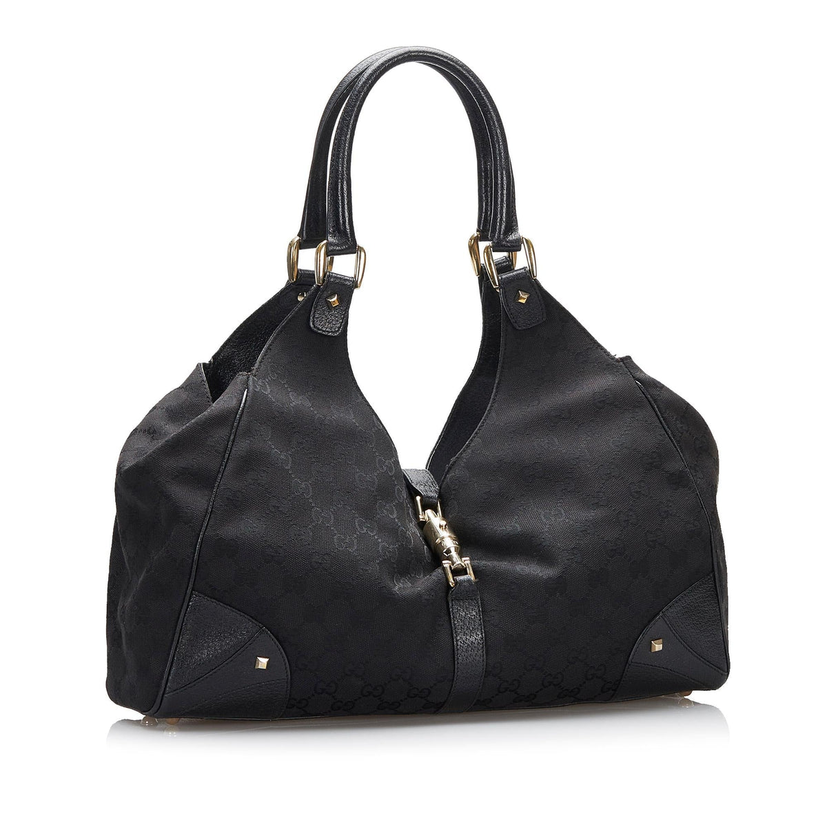 Gucci GG Canvas Nailhead Jackie (SHG-d5UoED)