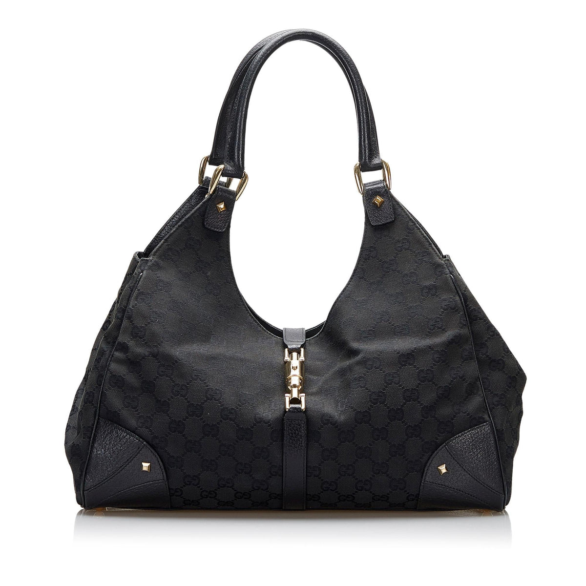 Gucci GG Canvas Nailhead Jackie (SHG-YZOZQj)
