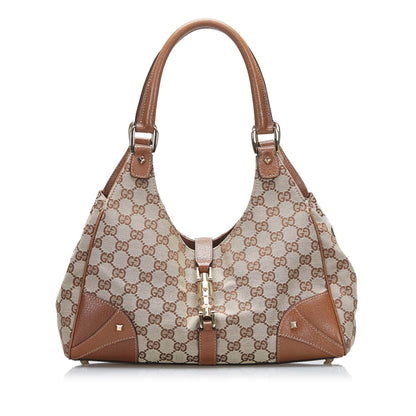 Gucci GG Canvas Nailhead Jackie (SHG-MytTQB)