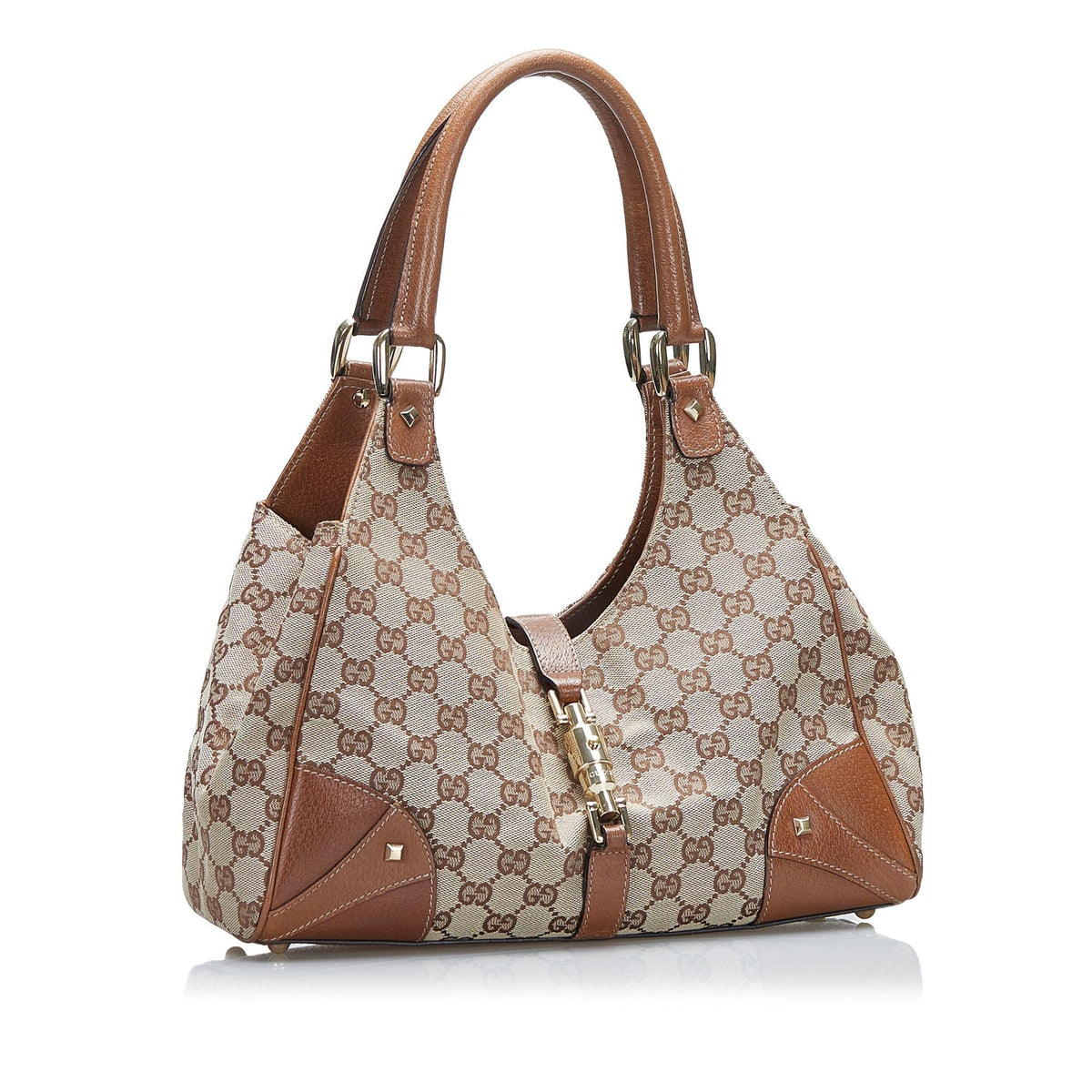 Gucci GG Canvas Nailhead Jackie (SHG-MytTQB)