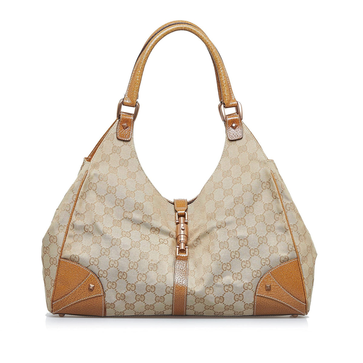 Gucci GG Canvas Nailhead Jackie (SHG-fVp81V)