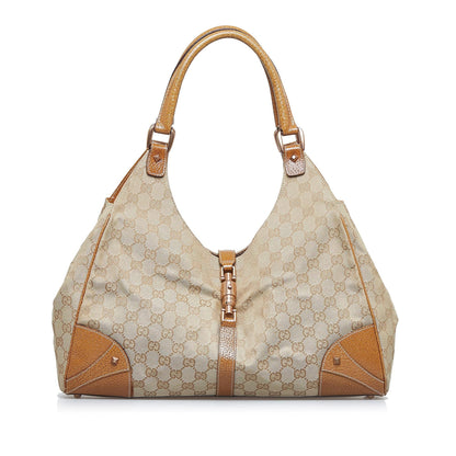 Gucci GG Canvas Nailhead Jackie (SHG-fVp81V)