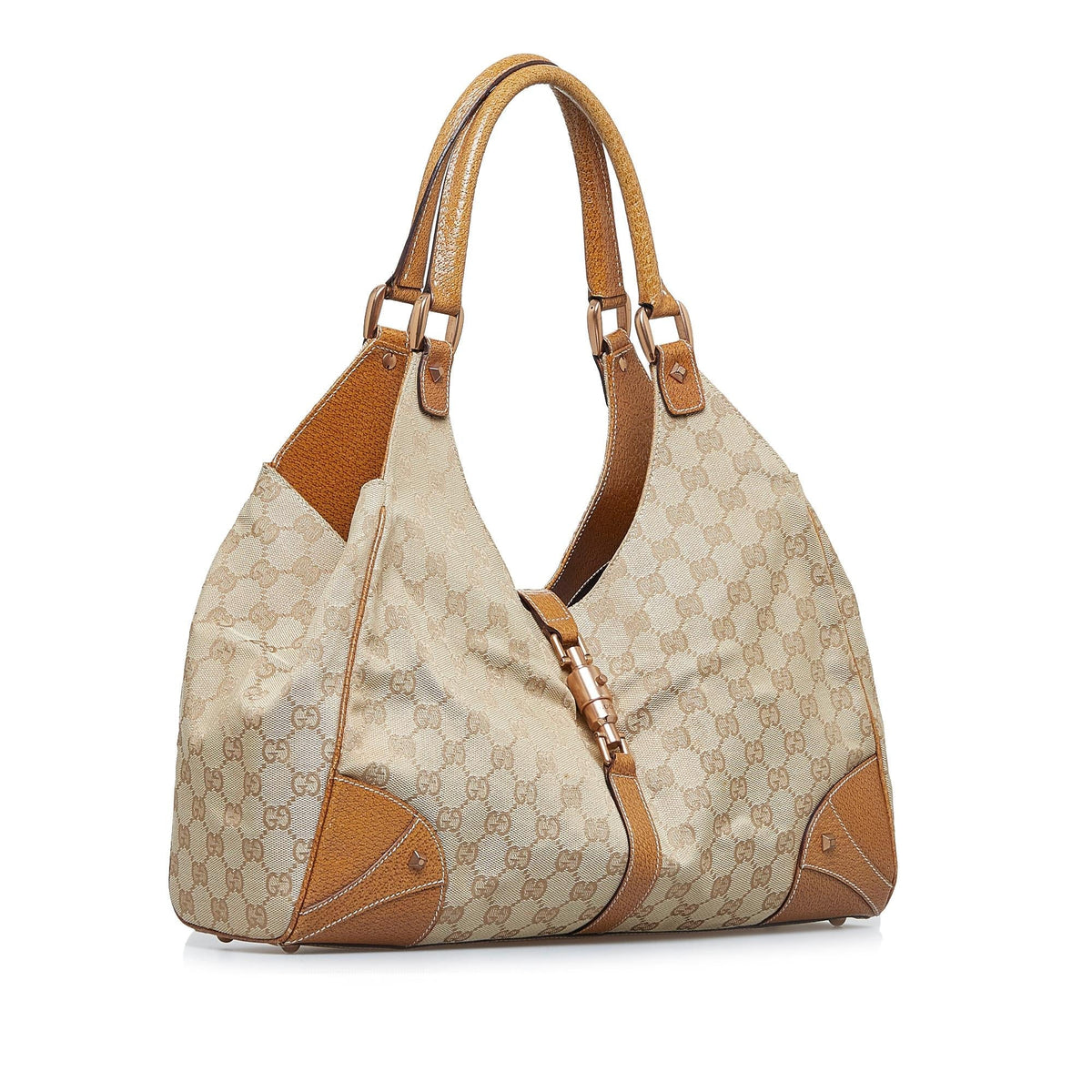 Gucci GG Canvas Nailhead Jackie (SHG-fVp81V)