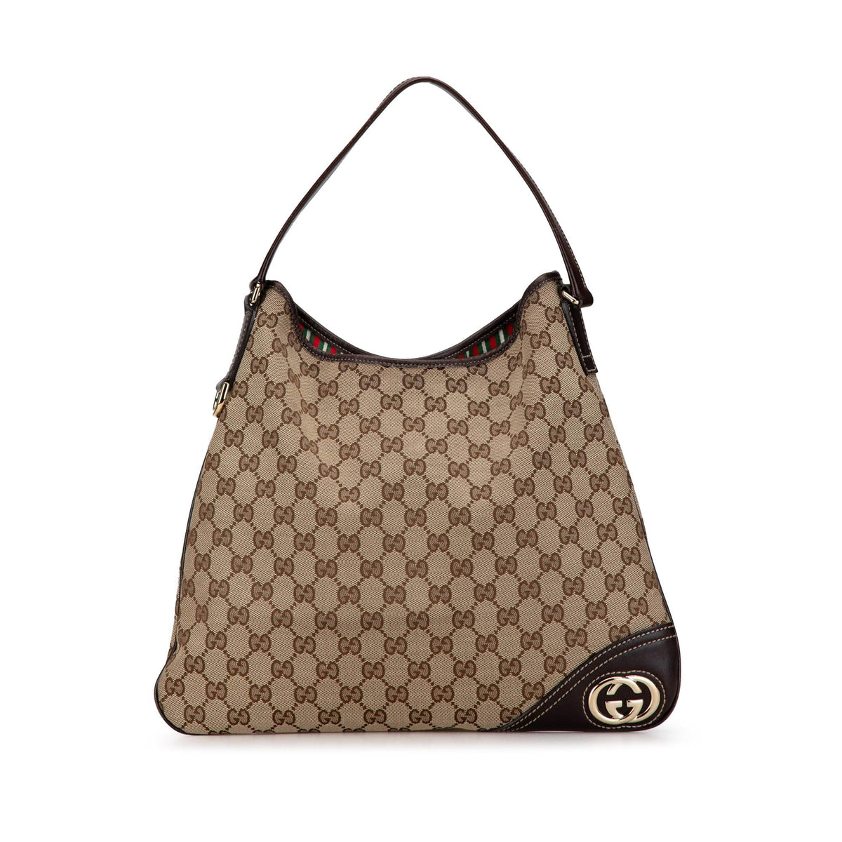 Gucci GG Canvas New Britt Hobo (SHG-fslGVf)