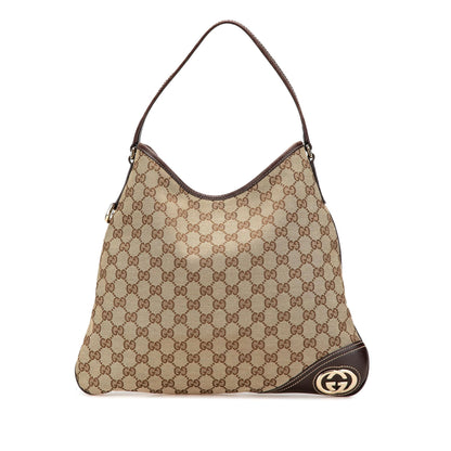 Gucci GG Canvas New Britt Hobo