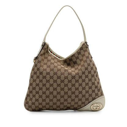 Gucci GG Canvas New Britt Hobo