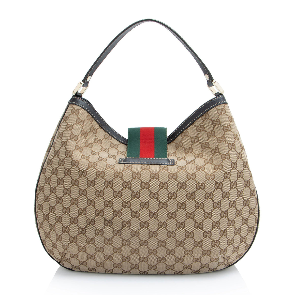 Gucci GG Canvas New Ladies Web Large Hobo (SHF-KEb6Ji)