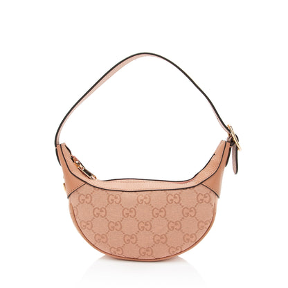 Gucci GG Canvas Ophidia Half Moon Mini Hobo (SHF-1rDKVw)