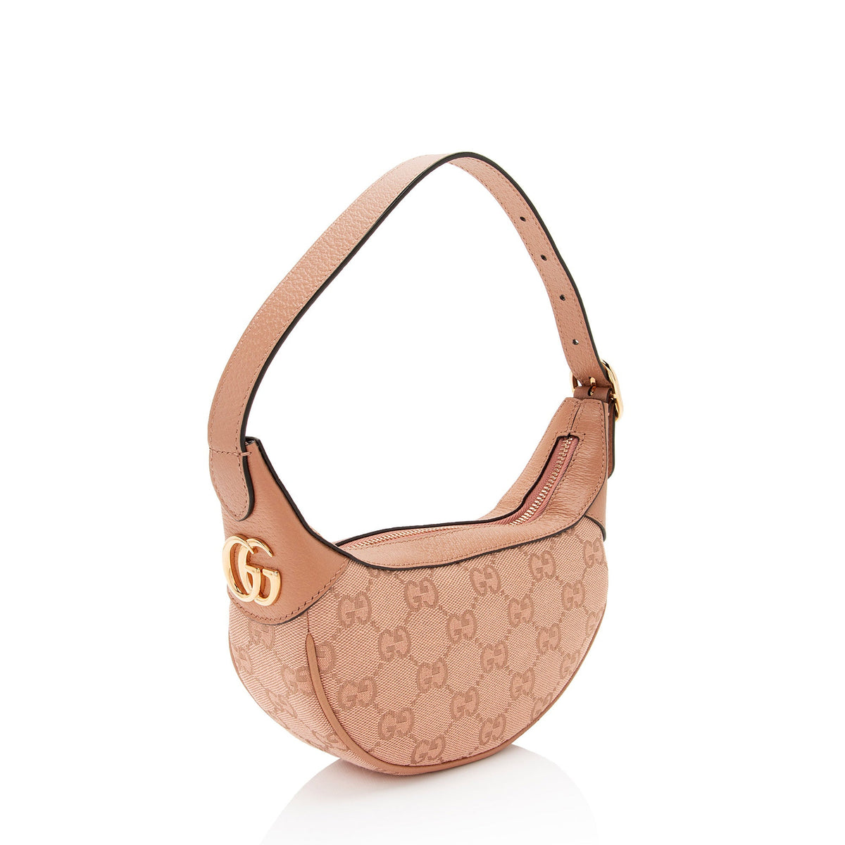 Gucci GG Canvas Ophidia Half Moon Mini Hobo (SHF-1rDKVw)