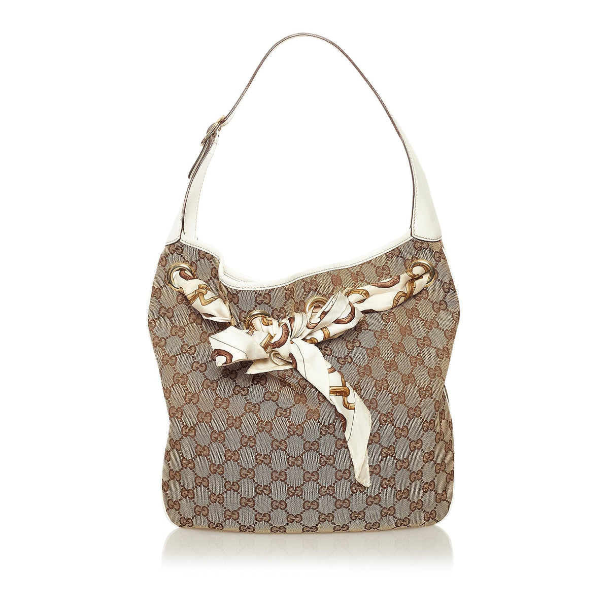 Gucci GG Canvas Positano Hobo Bag (SHG-34348)