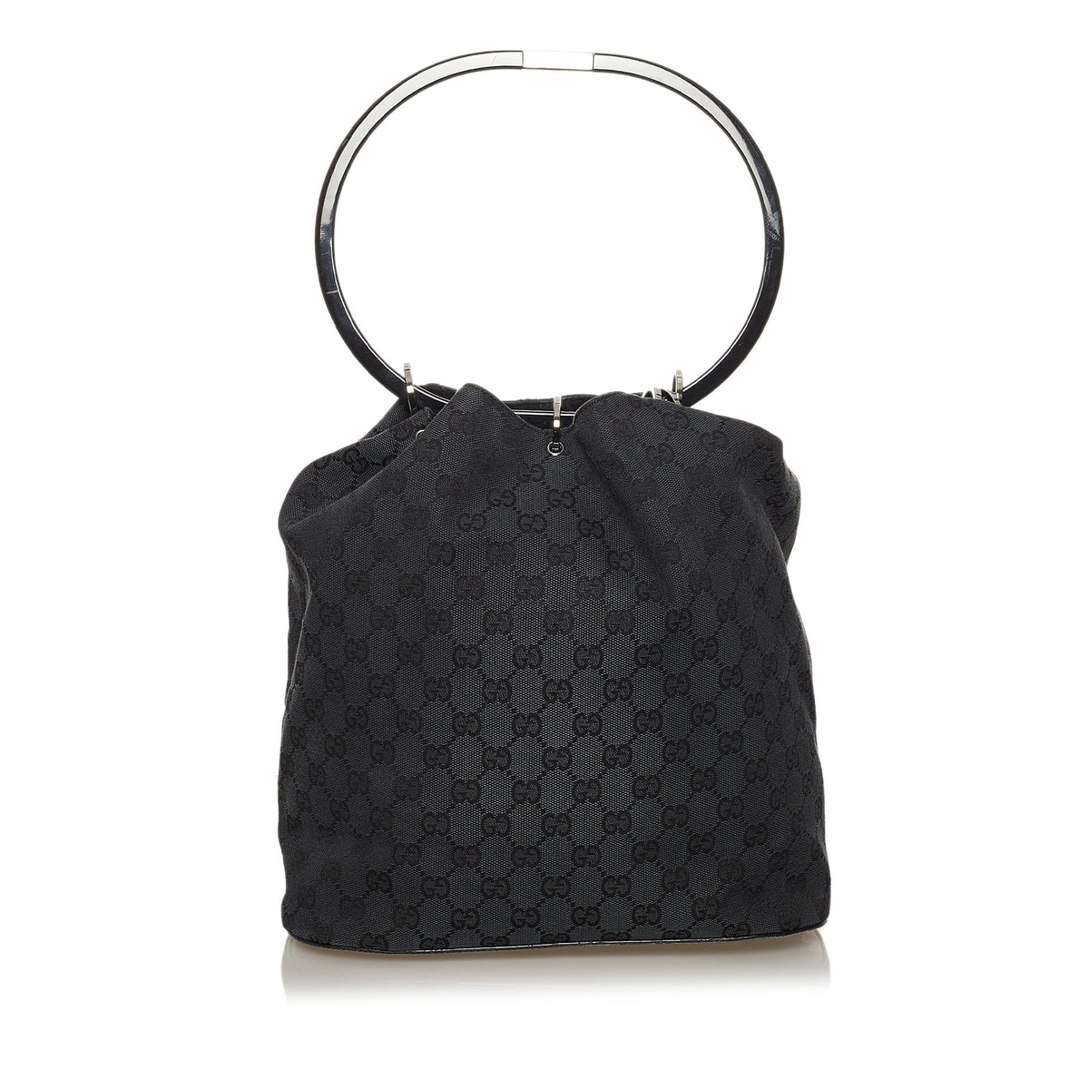 Gucci GG Canvas Ring Handle Handbag (SHG-28500)