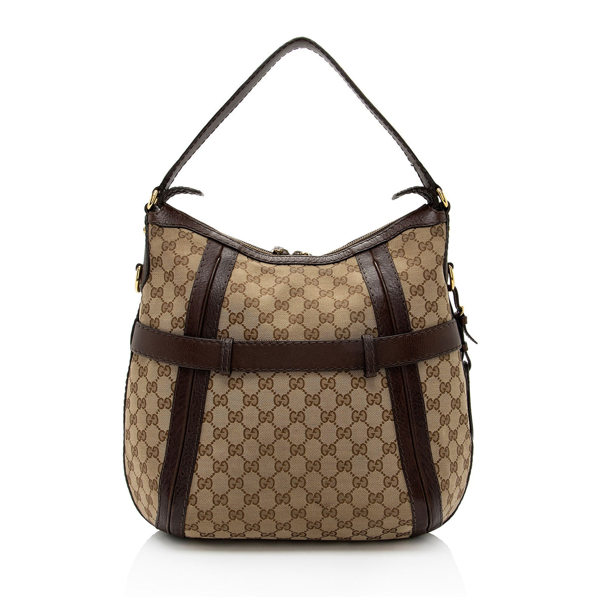 Gucci GG Canvas Running Medium Hobo (SHF-jpwkkM)
