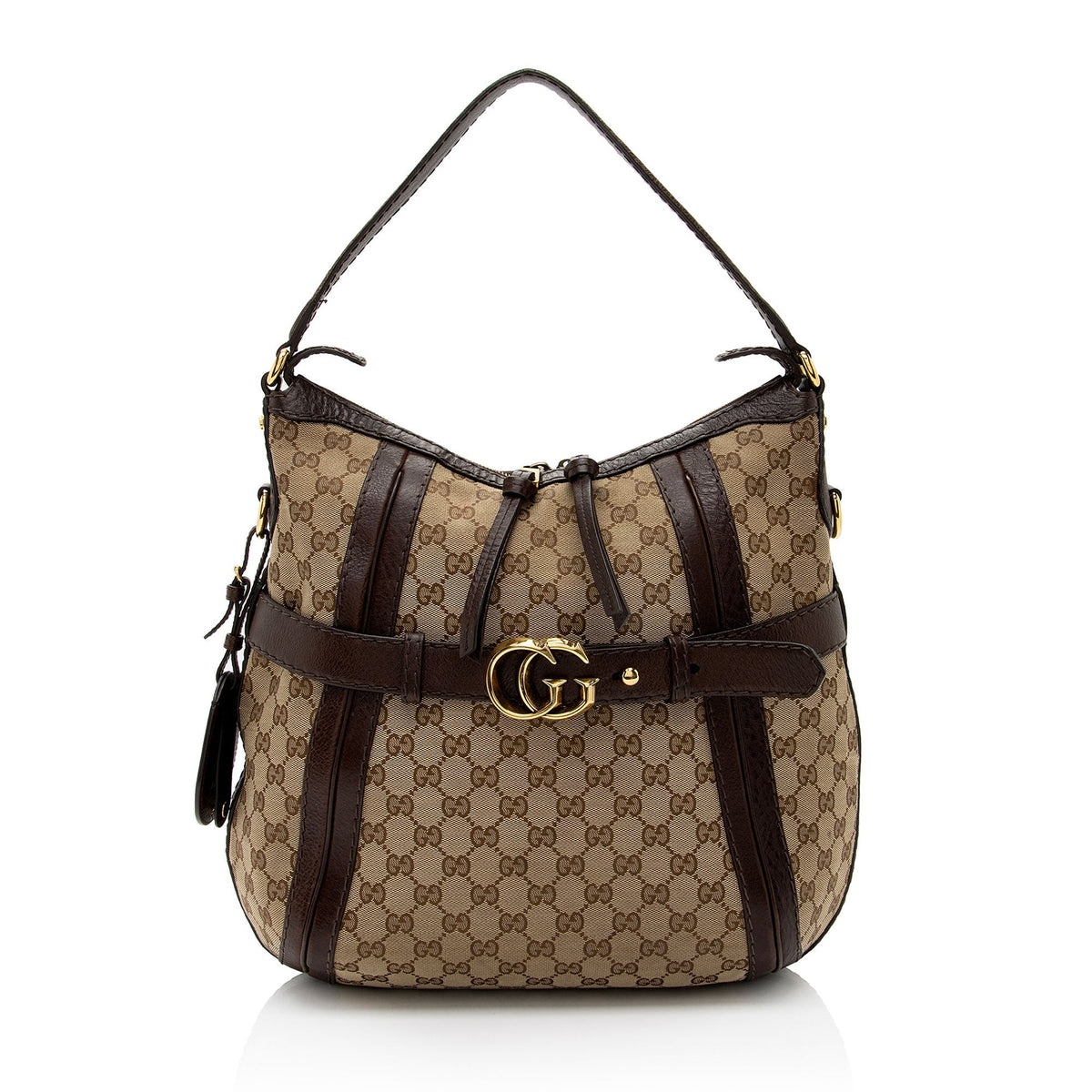 Gucci GG Canvas Running Medium Hobo (SHF-jpwkkM)