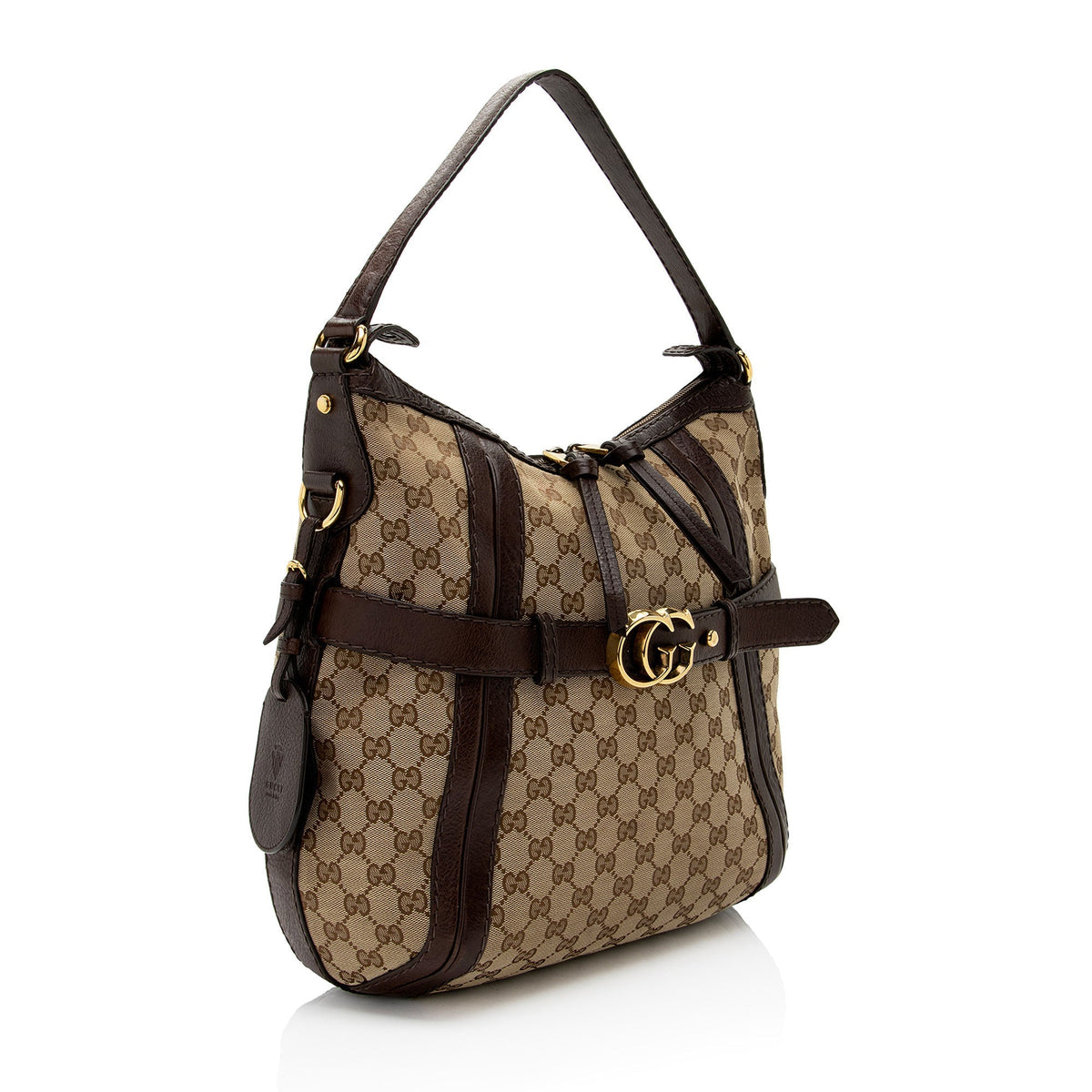 Gucci GG Canvas Running Medium Hobo (SHF-jpwkkM)