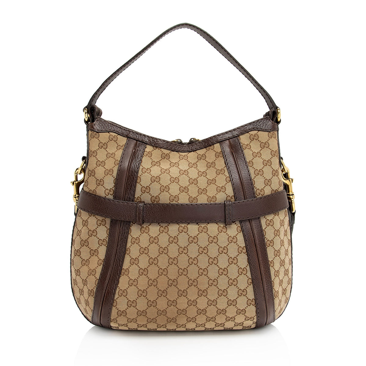 Gucci GG Canvas Running Medium Hobo (SHF-kbbOCL)