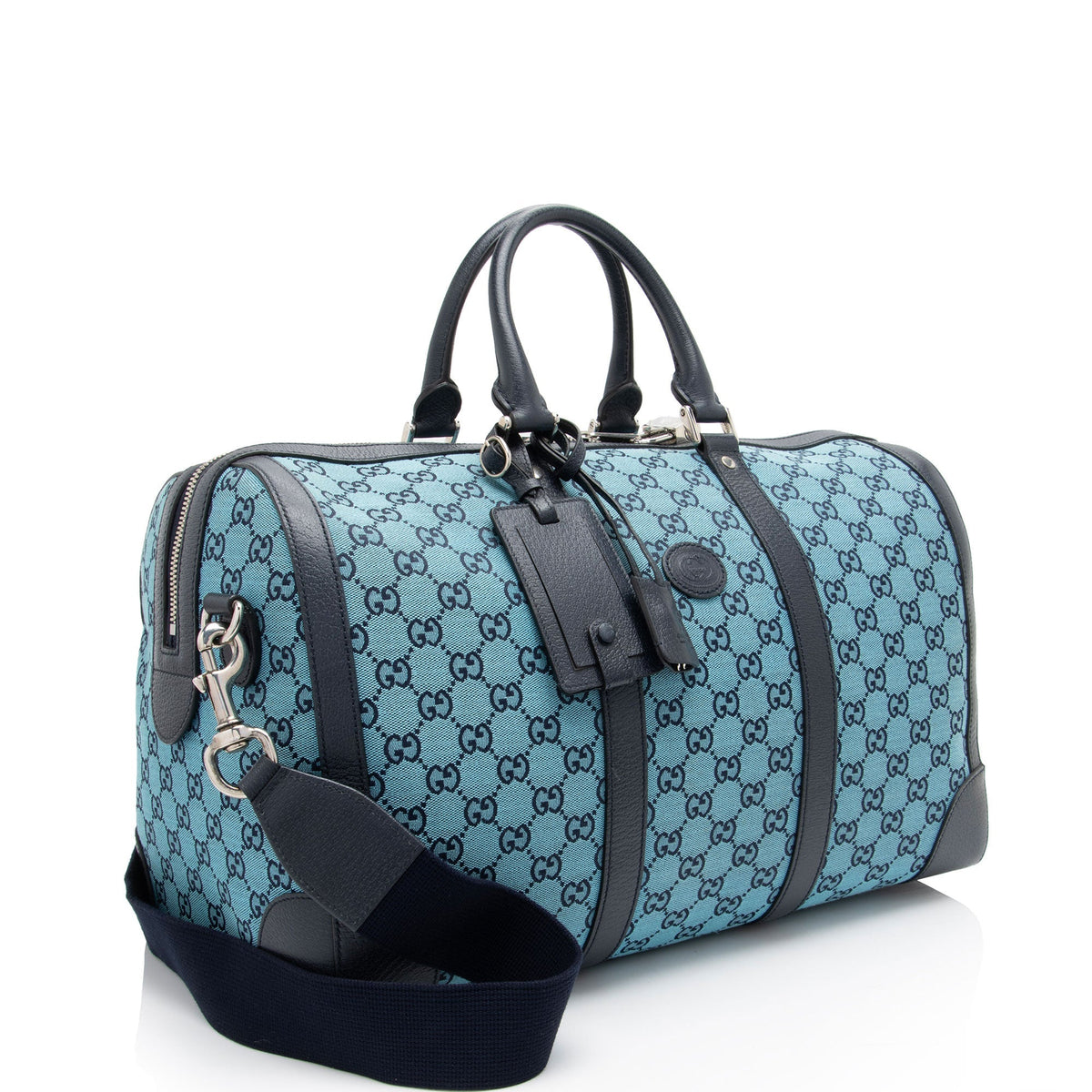 Gucci GG Canvas Savoy Medium Duffle (SHF-8zVTxr)