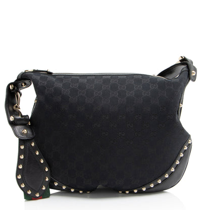 Gucci GG Canvas Studded Pelham Medium Messenger