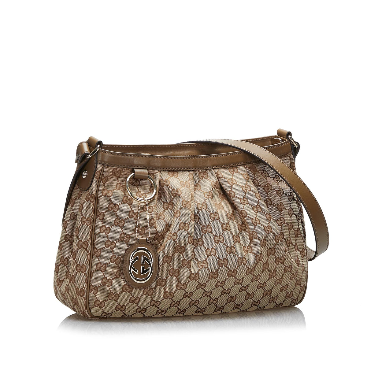 Gucci GG Canvas Sukey Crossbody Bag (SHG-hjOHd7)