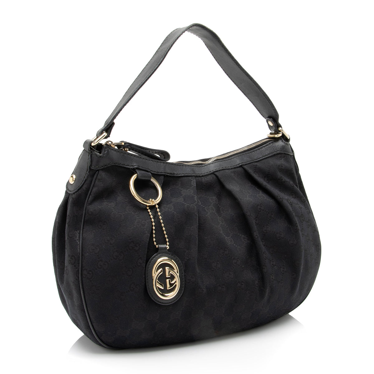 Gucci GG Canvas Sukey Hobo (SHF-23397)