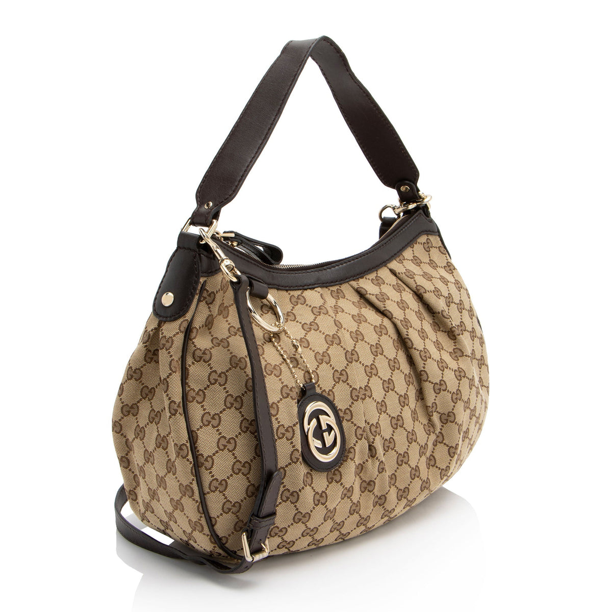 Gucci GG Canvas Sukey Hobo (SHF-8czcii)