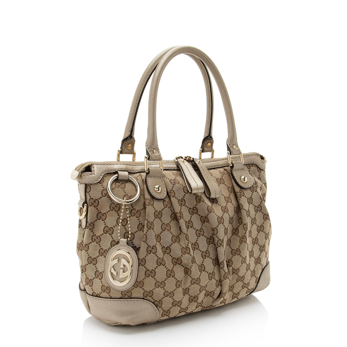 Gucci GG Canvas Sukey Medium Satchel