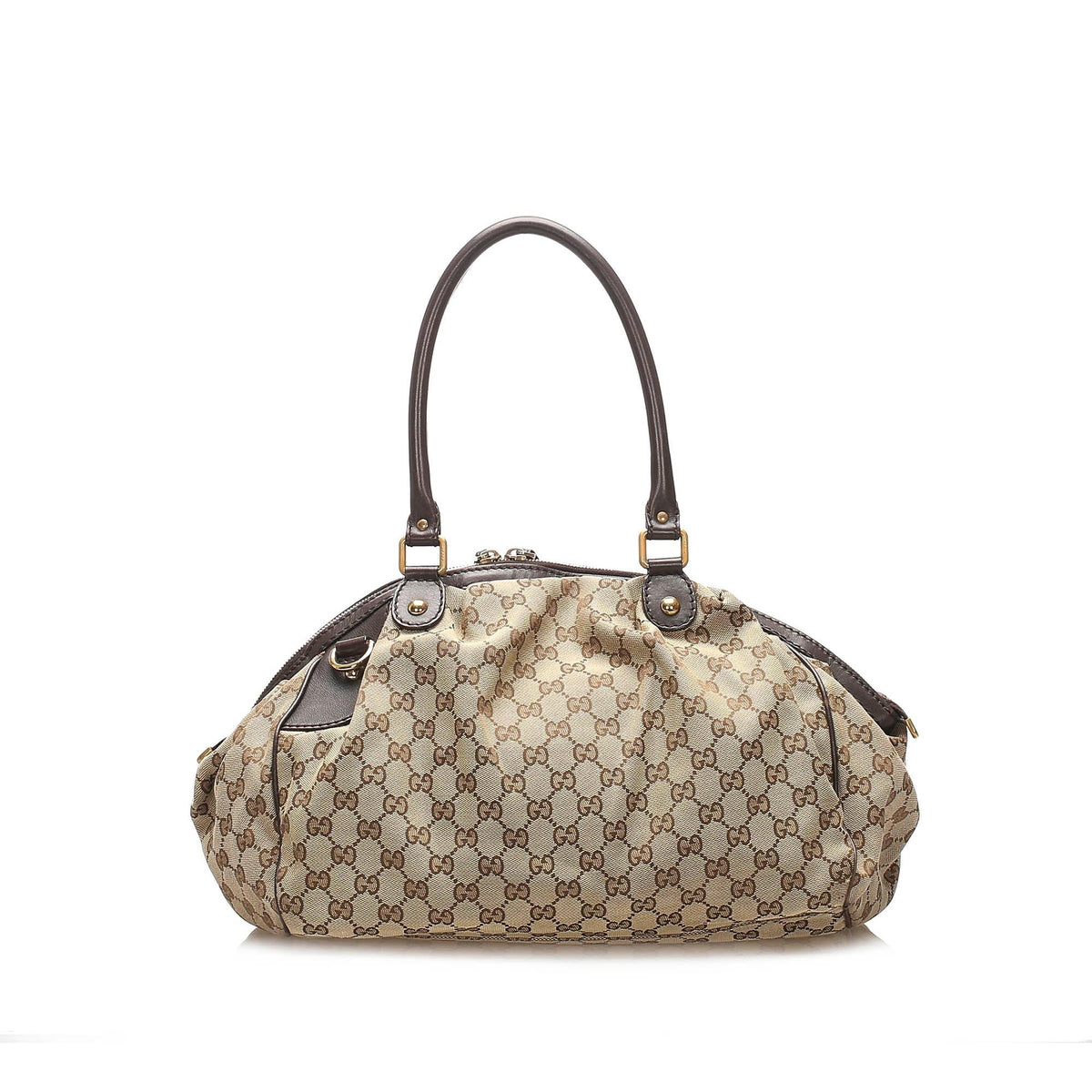 Gucci GG Canvas Sukey Satchel (SHG-21880)