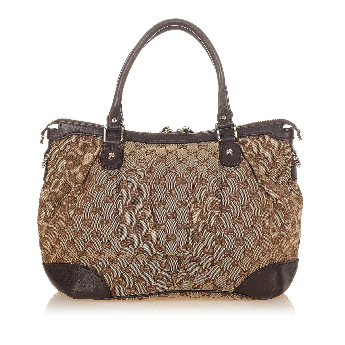 Gucci GG Canvas Sukey Satchel (SHG-26009)