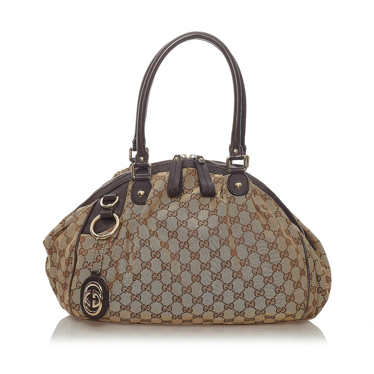 Gucci GG Canvas Sukey Satchel (SHG-28361)