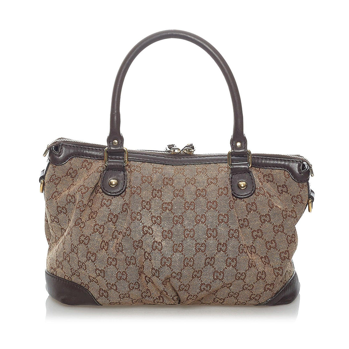 Gucci GG Canvas Sukey Satchel (SHG-30436)