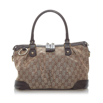 Gucci GG Canvas Sukey Satchel (SHG-30436)